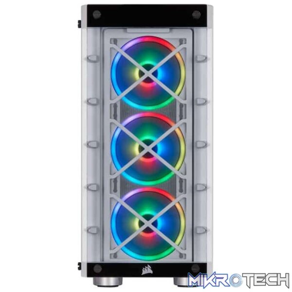 Corsair Crystal series 465X RGB White ATX Chassis - Image 3